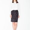 Black Skirt in Skirts with Spandex and Polyester
