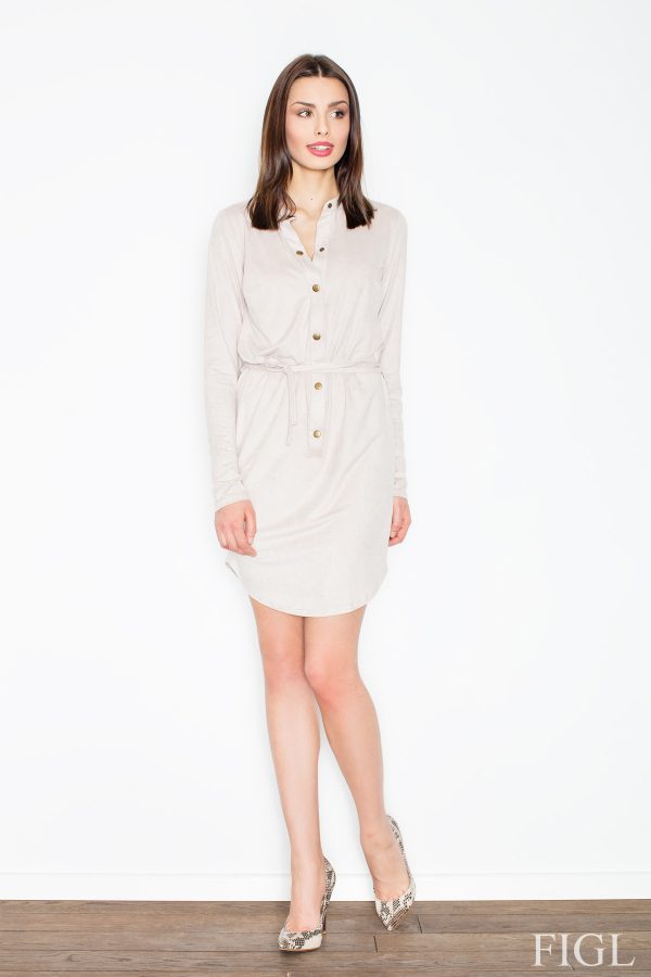 beige Daydress model 52599 Figl