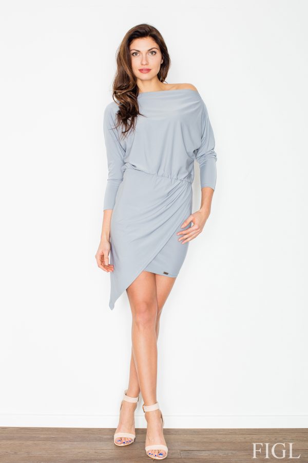 Grey Short Dress in Evening Dresses with