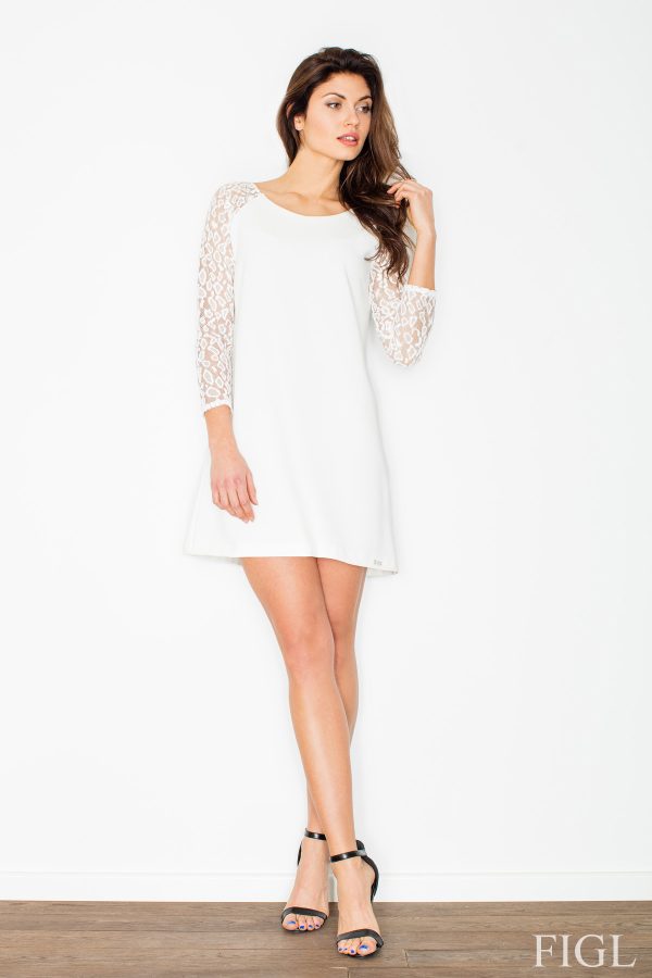 White Evening Dress in Evening Dresses with