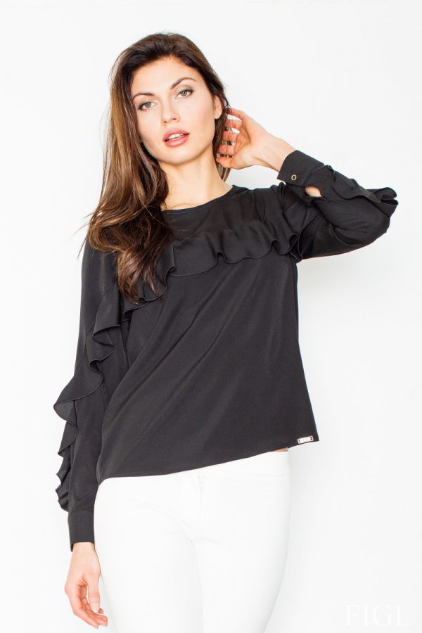 Black Blouse in Women`s Blouses, Tunics with