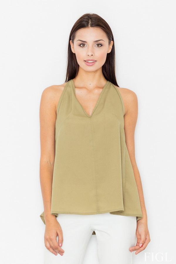 green Blouse model 60707 Figl