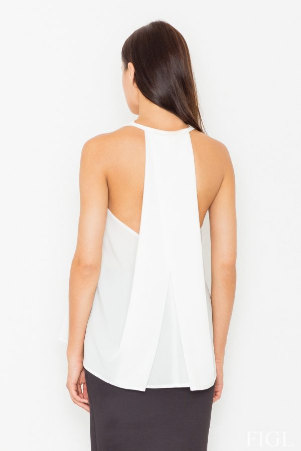 beige Blouse model 60708 Figl
