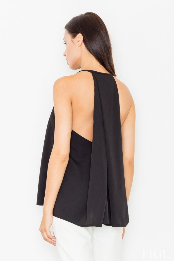 black Blouse model 60709 Figl