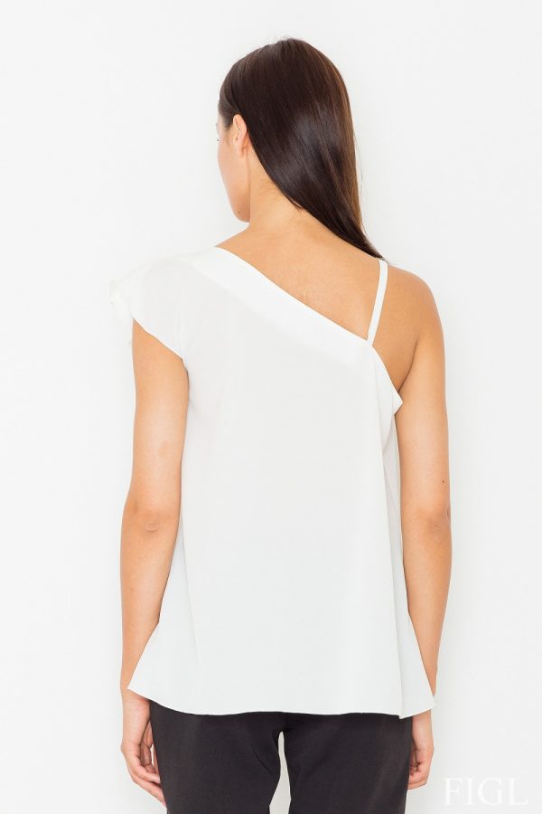beige Blouse model 60712 Figl
