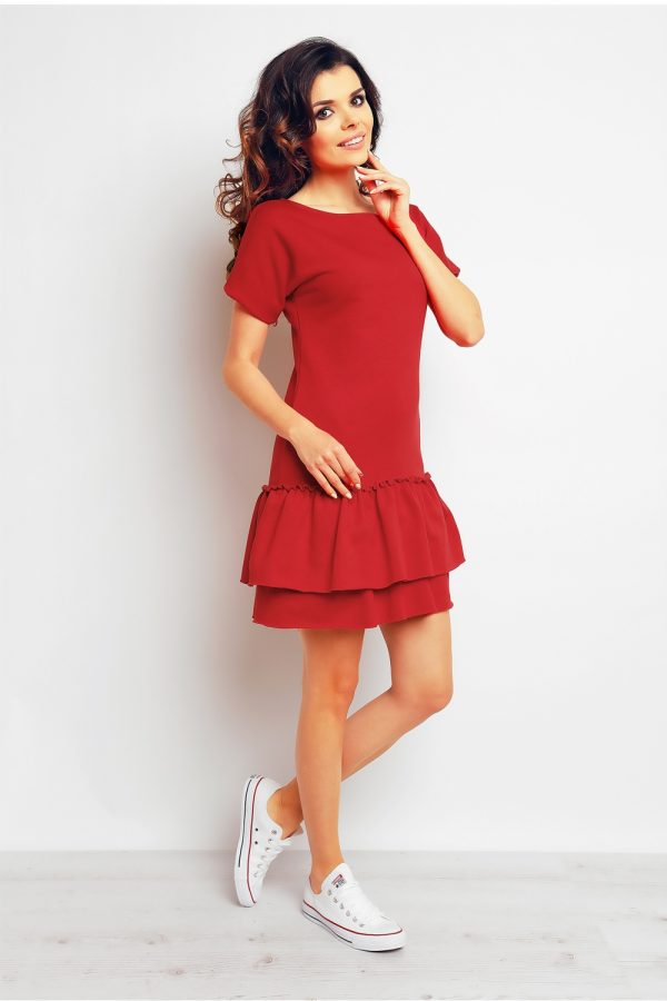 Red Daydress in Day Dresses with