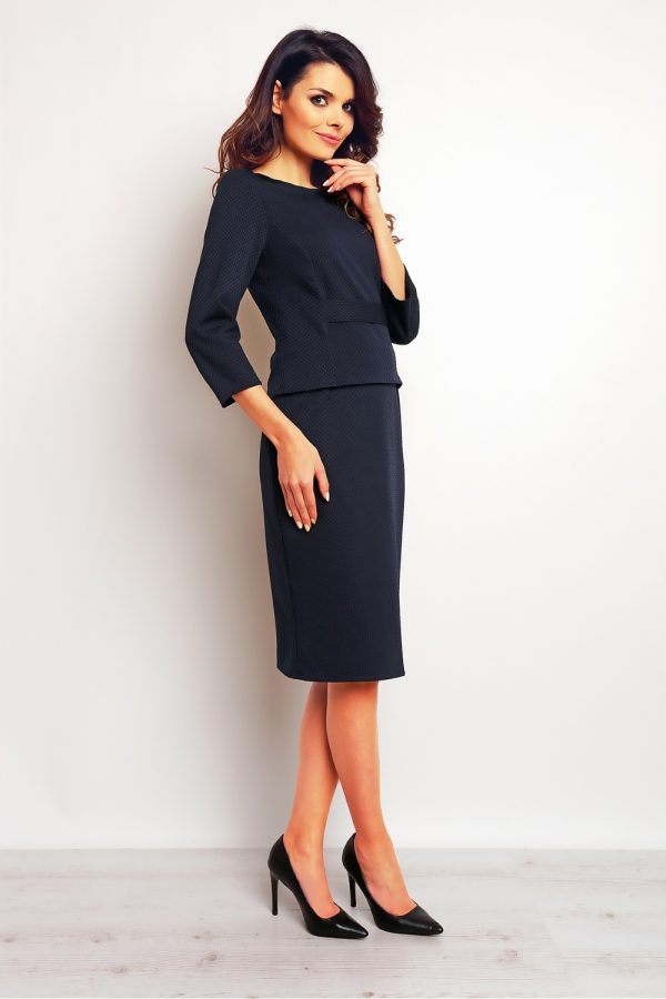 Navy Blue Skirt in Skirts with