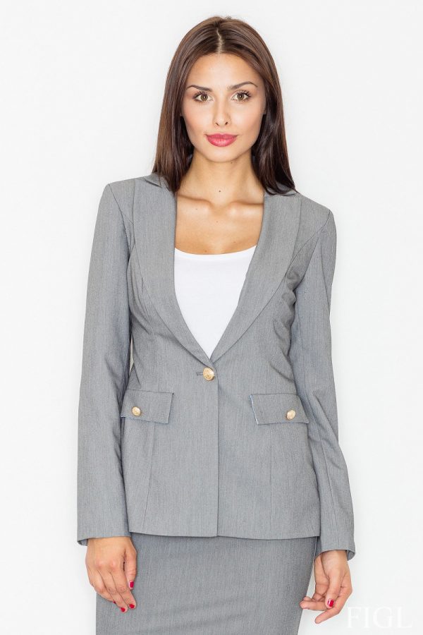 Grey Jacket in Jackets, Vests For Women with
