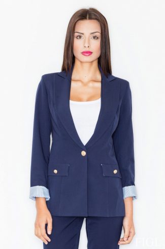 navy blue Jacket model 61509 Figl