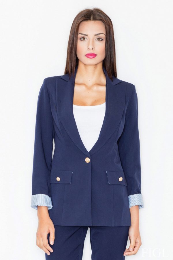 Navy Blue Jacket in Jackets, Vests For Women with