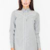 Grey Long Sleeve Shirt in Shirts For Women with