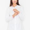 White Long Sleeve Shirt in Shirts For Women with