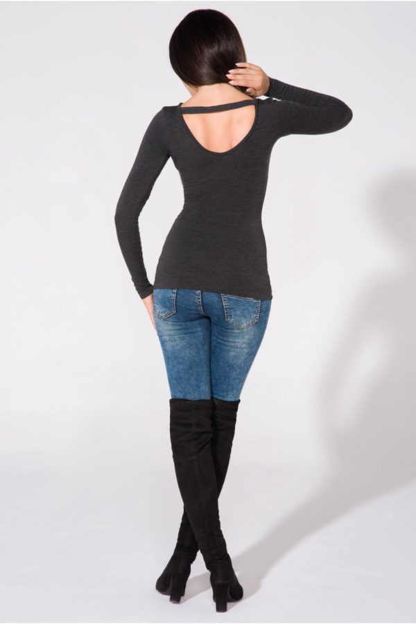 Grey Blouse in Women`s Blouses, Tunics with