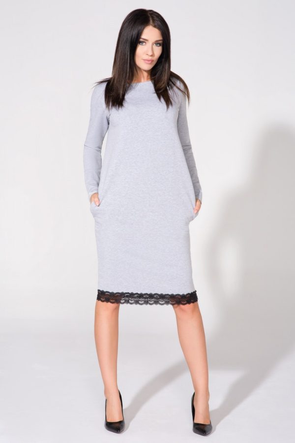 Grey Daydress in Day Dresses with