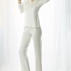 Beige Set in Women`s Pyjamas, Sleepwear Sets with