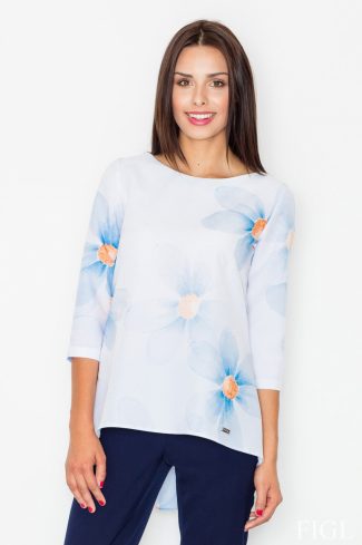 white Blouse model 62968 Figl