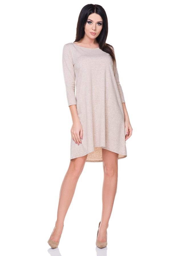 Beige Daydress 1 in Spandex, Nylon and Viscose