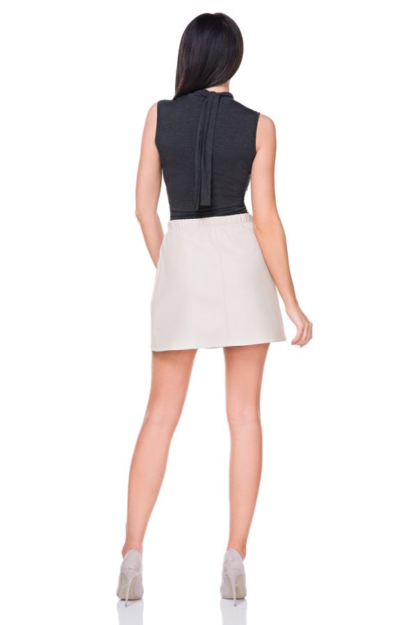 Grey Blouse 6 in Acrylic, Spandex and Viscose