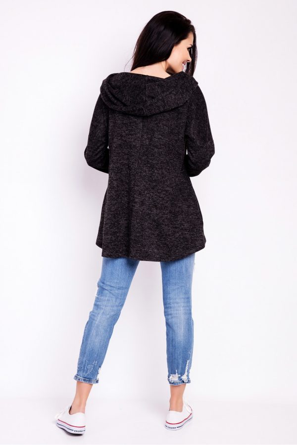 Grey Sweatshirt in Sweatshirts For Women with Spandex, Polyester and Viscose