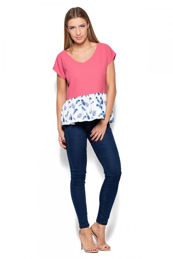 Pink Blouse in Women`s Blouses, Tunics with