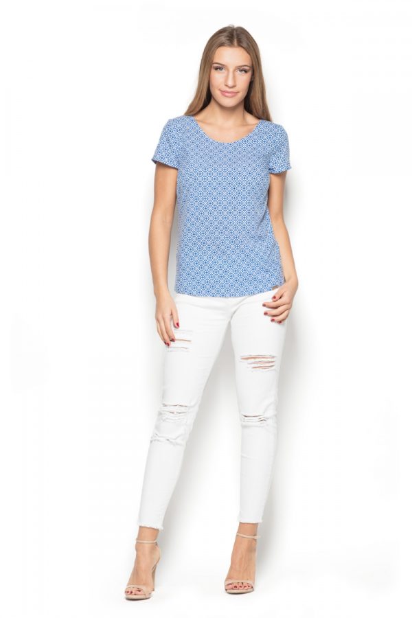 Blue Blouse in Women`s Blouses, Tunics with