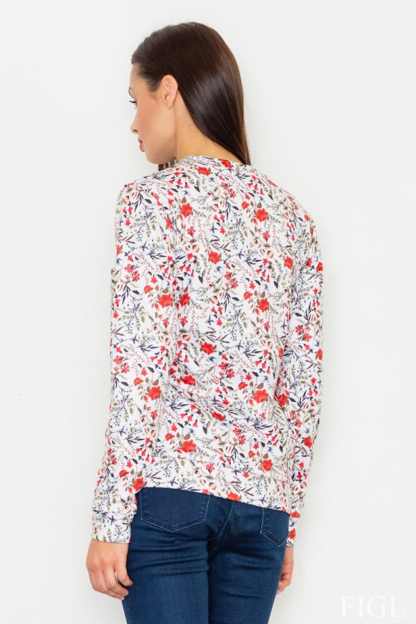 white Sweatshirt model 77040 Figl