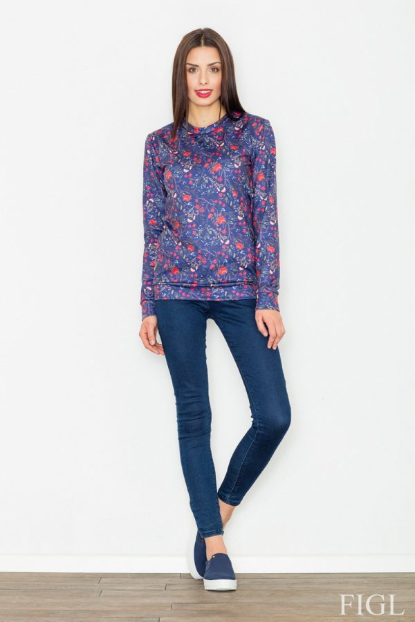blue Sweatshirt model 77041 Figl