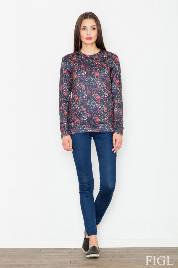 black Sweatshirt model 77042 Figl