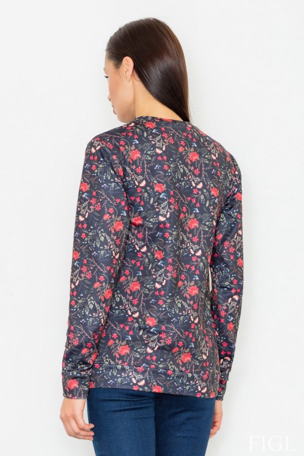 black Sweatshirt model 77042 Figl