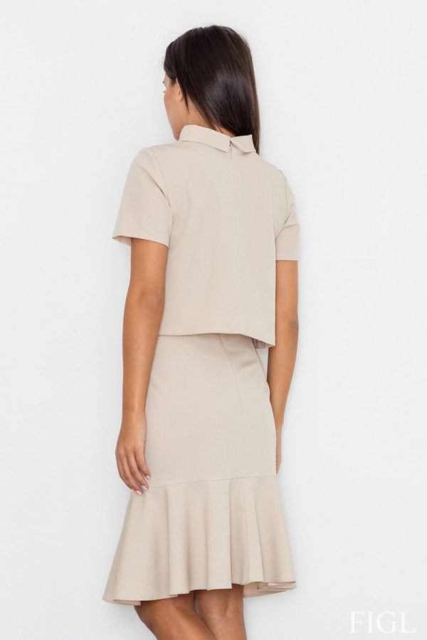 beige Blouse model 77046 Figl
