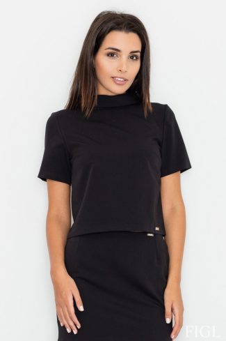 black Blouse model 77048 Figl