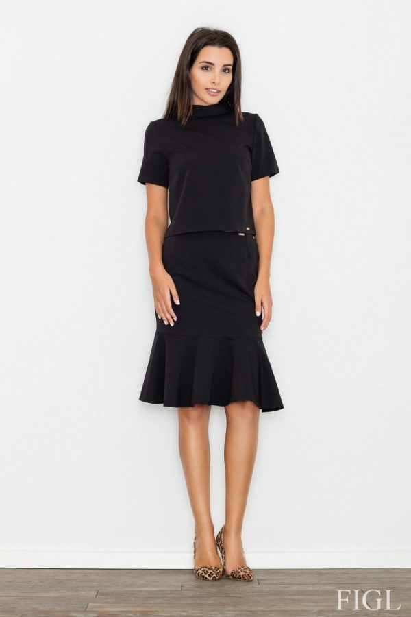 black Blouse model 77048 Figl
