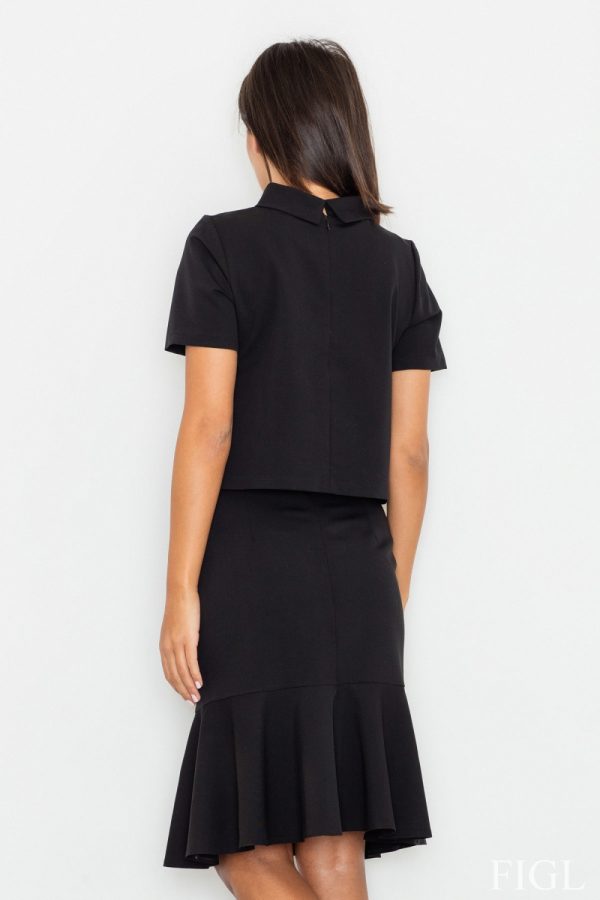 black Blouse model 77048 Figl