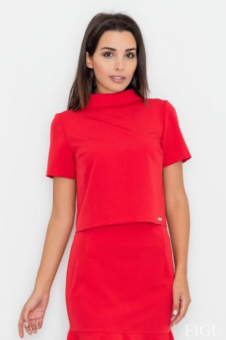 red Blouse model 77049 Figl