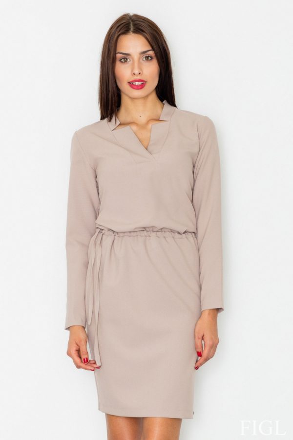 beige Daydress model 77066 Figl