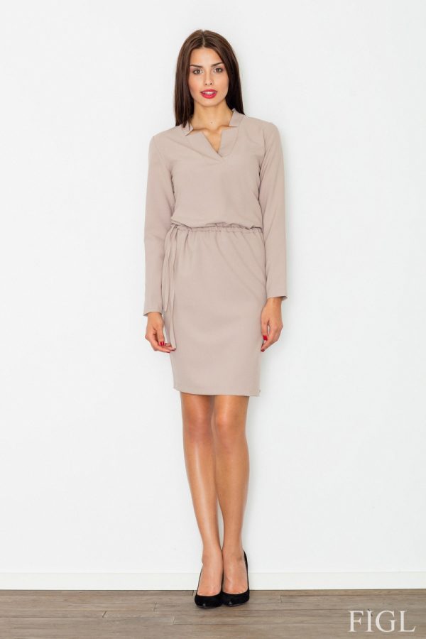 beige Daydress model 77066 Figl