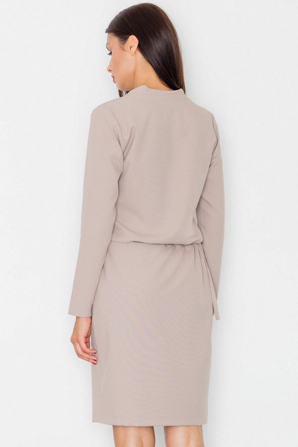 beige Daydress model 77109 Figl