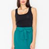 Green Skirt in Skirts with Polyester