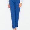 Navy Blue Women Trousers in Casual Pants For Women with Polyester