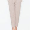 Beige Women Trousers in Casual Pants For Women with Polyester