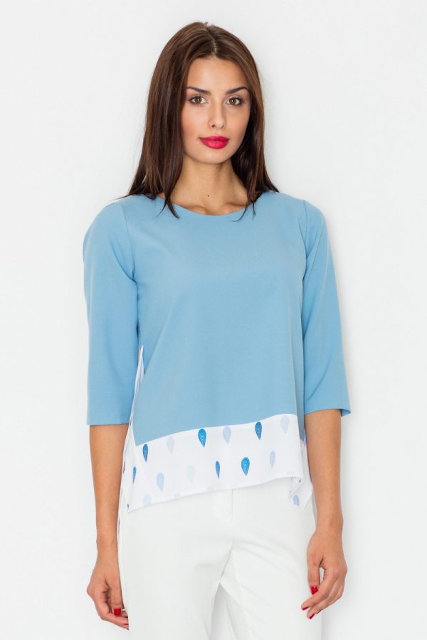 blue Blouse model 77128 Figl