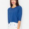 navy blue Blouse model 77129 Figl