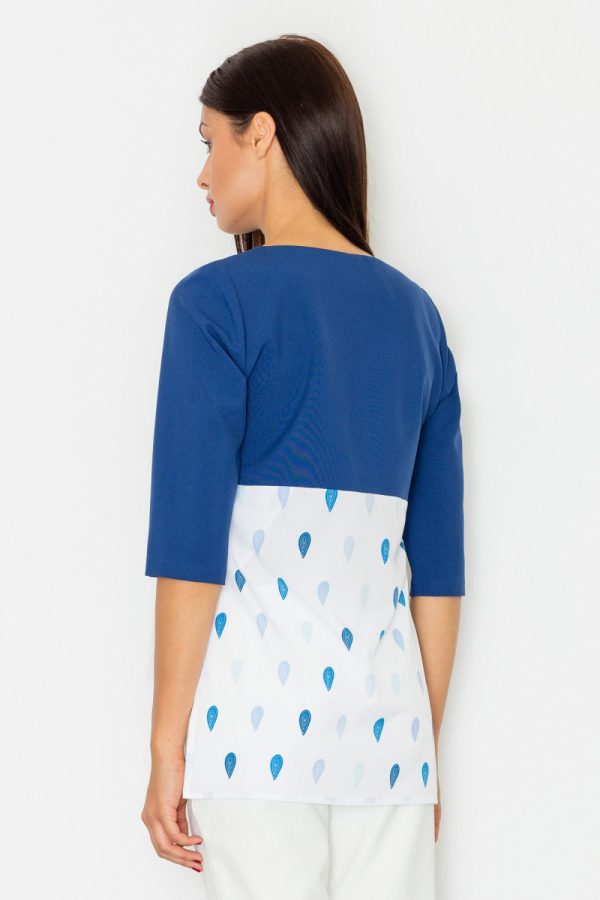 navy blue Blouse model 77129 Figl