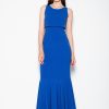 Blue Long Dress in Evening Dresses with Spandex, Polyester and Viscose