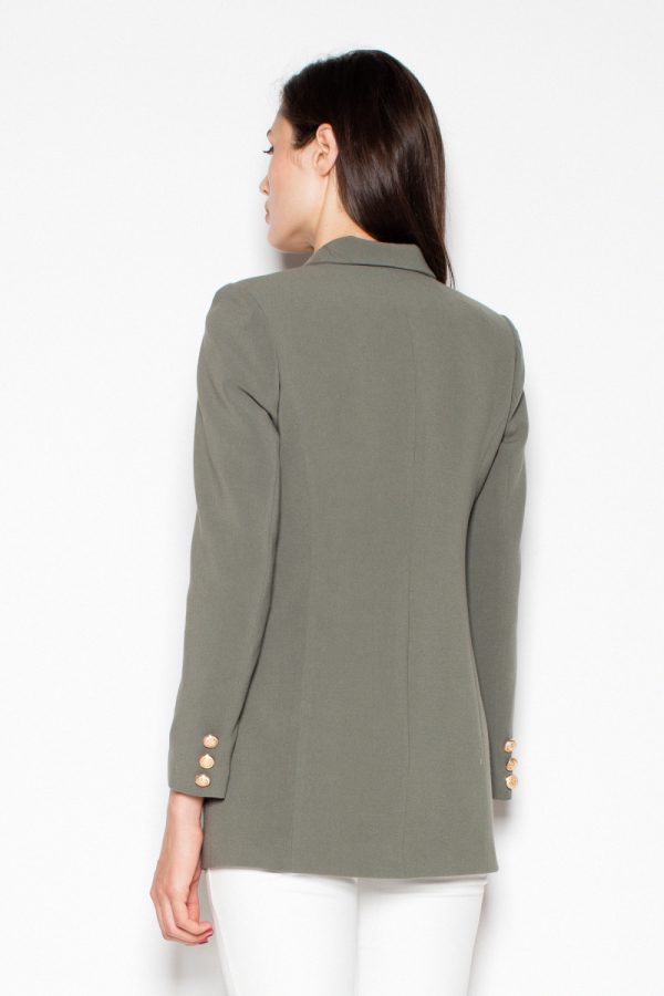 Green Jacket in Jackets, Vests For Women with Spandex, Polyester and Viscose