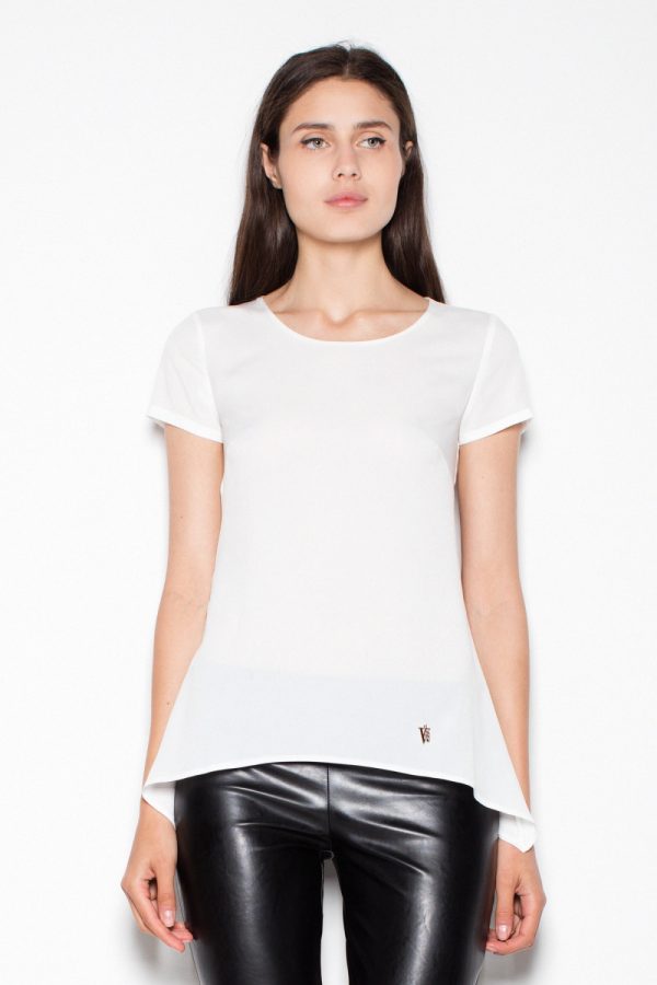 Beige Blouse in Women`s Blouses, Tunics with Spandex, Polyester and Viscose