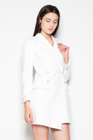 Beige Daydress in Day Dresses with Spandex, Polyester and Viscose
