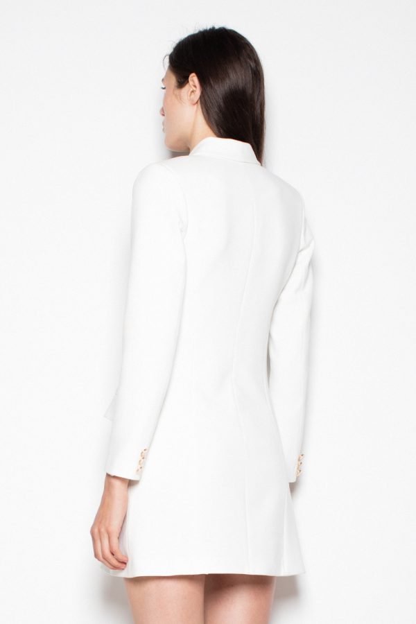 Beige Daydress in Day Dresses with Spandex, Polyester and Viscose