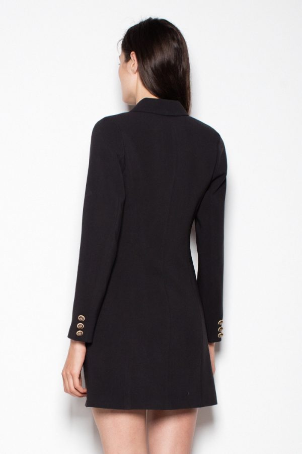 Black Daydress in Day Dresses with Spandex, Polyester and Viscose