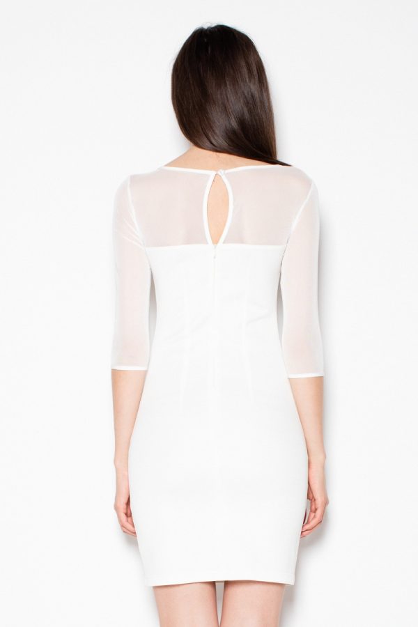 Beige Evening Dress in Evening Dresses with Spandex and Polyester